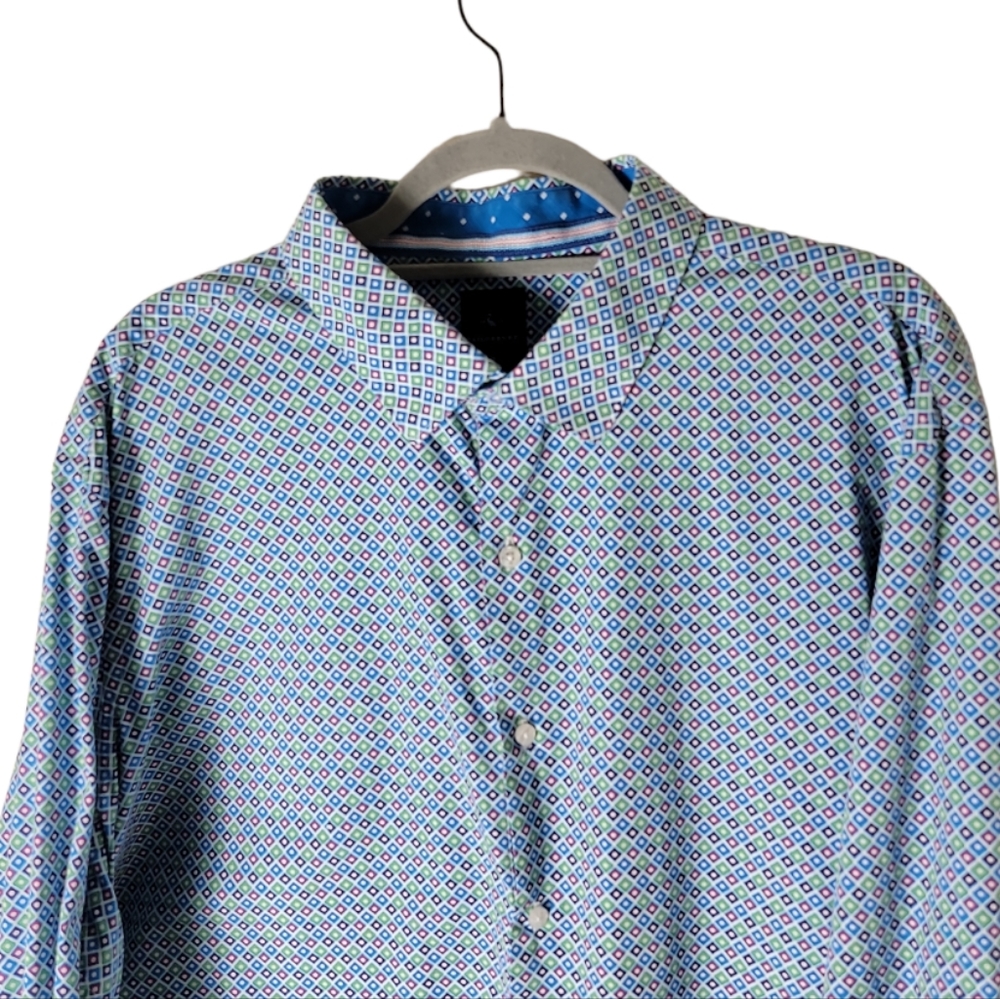 Tailorbyrd Collection Men Printed Button Down Shi… - image 3